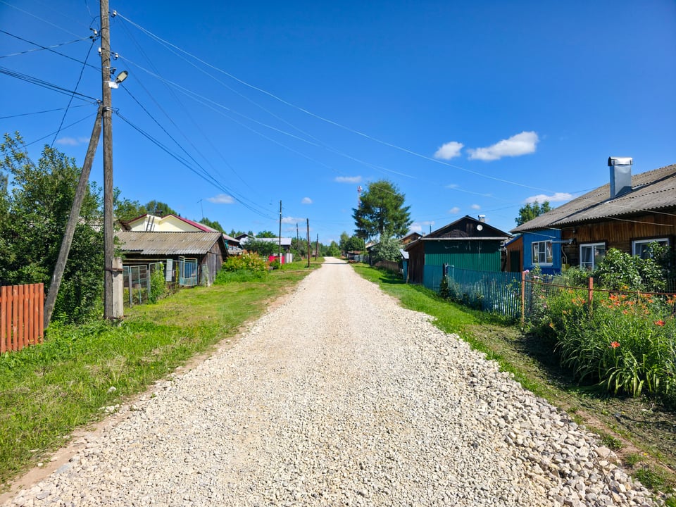 Ремонт дорог щебнем в поселке Уста