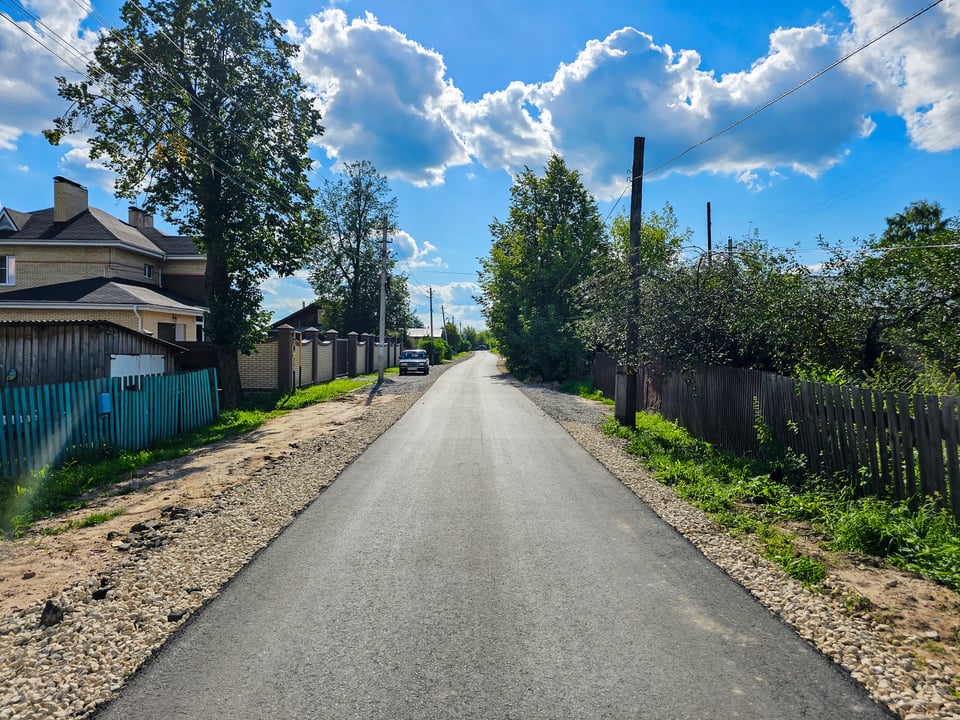 Ремонт дороги асфальтобетоном на улице Кооперативная в городе Урень