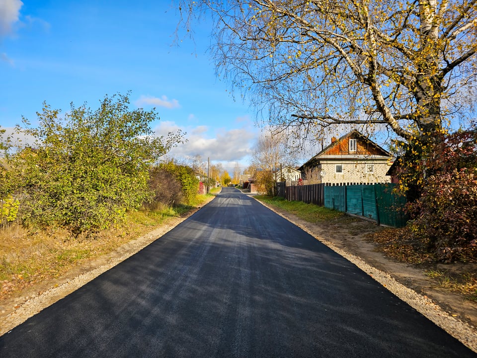 Ремонт дороги асфальтобетоном на переулке Полевом в городе Урень
